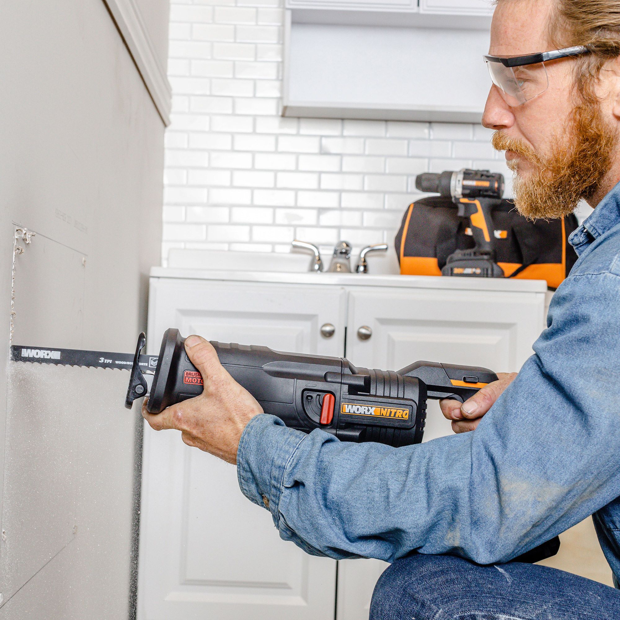 New WORX Nitro 20V Reciprocating Saw with Brushless Motor Delivers